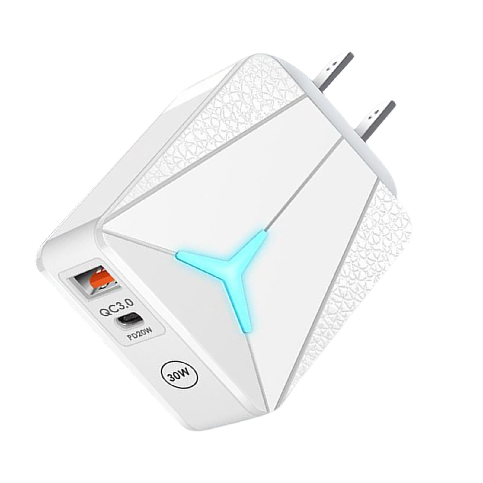 PD 20W .0 Phone Charger Adapter Portable Dual Port Converter for Home Use