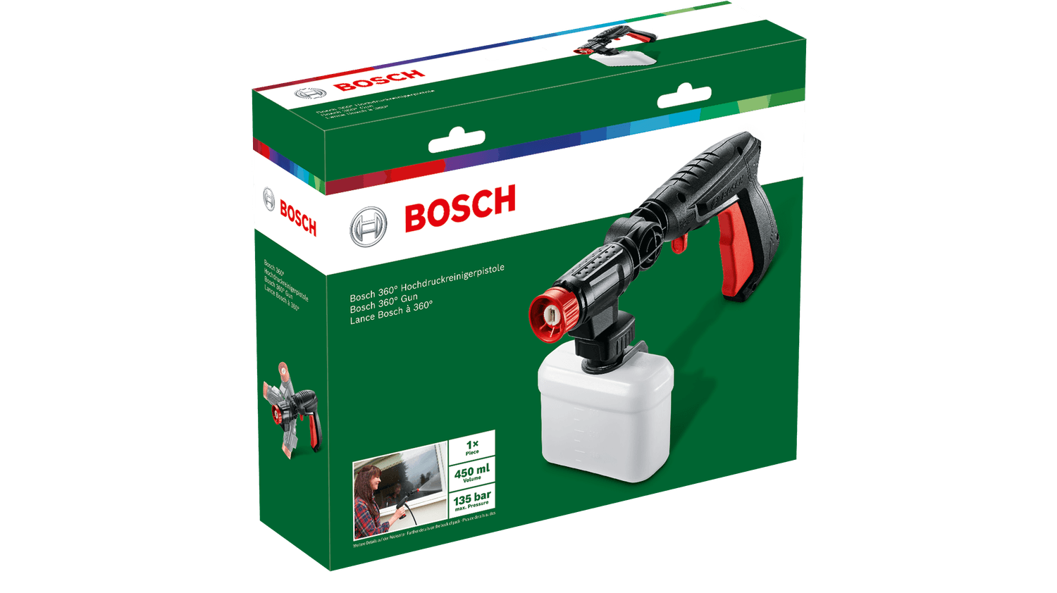 Súng ngắn xoay 360 áp lực cao Bosch