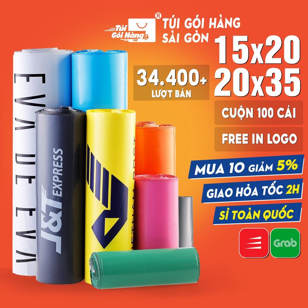 Túi Gói Hàng Niêm Phong 15x20 20x30 20x35 TUIGOIHANGVN cuộn/1kg