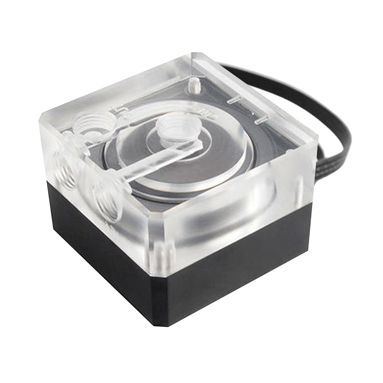 Cubic Water Cooling Pump DC 12V PWM Speed Control Meters