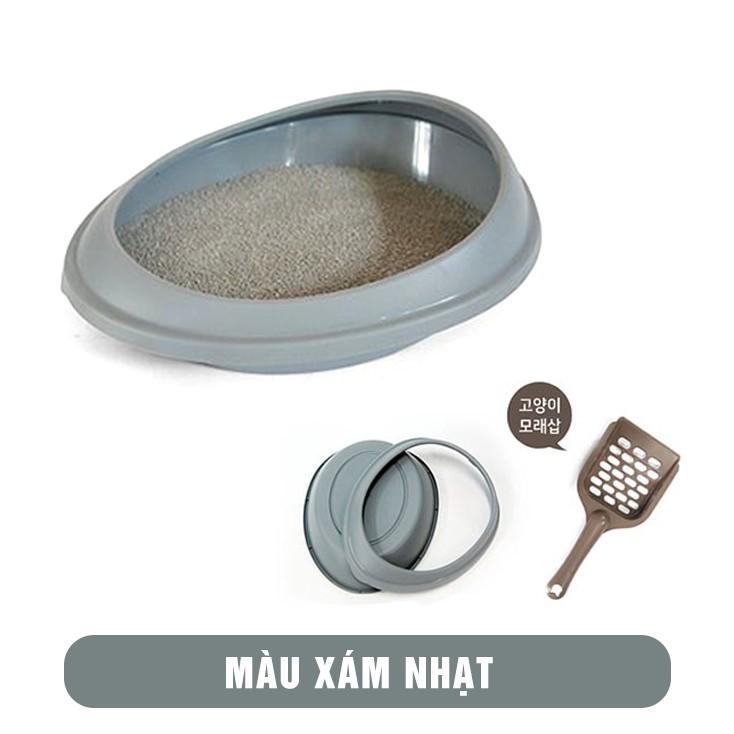 Purmi -Khay vệ sinh Cho Mèo Hàn Quốc nhựa cao cấp size nhỏ nhiều màu (kèm xẻng)