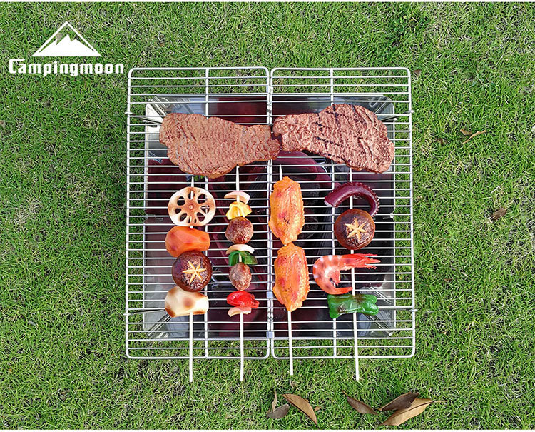 Bếp Nướng BBQ Không Khói MT3 - Bếp Nướng Than Hoa Inox 304 Cỡ Lớn Cho 8 Đến 10 Người - Mountainhiker B01