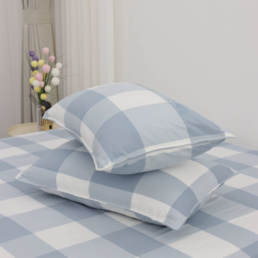 Vỏ gối nằm chần bông công nghệ nhuộm sợi Yarn Dyed K-Bedding KPCD, kích thước 45*65cm