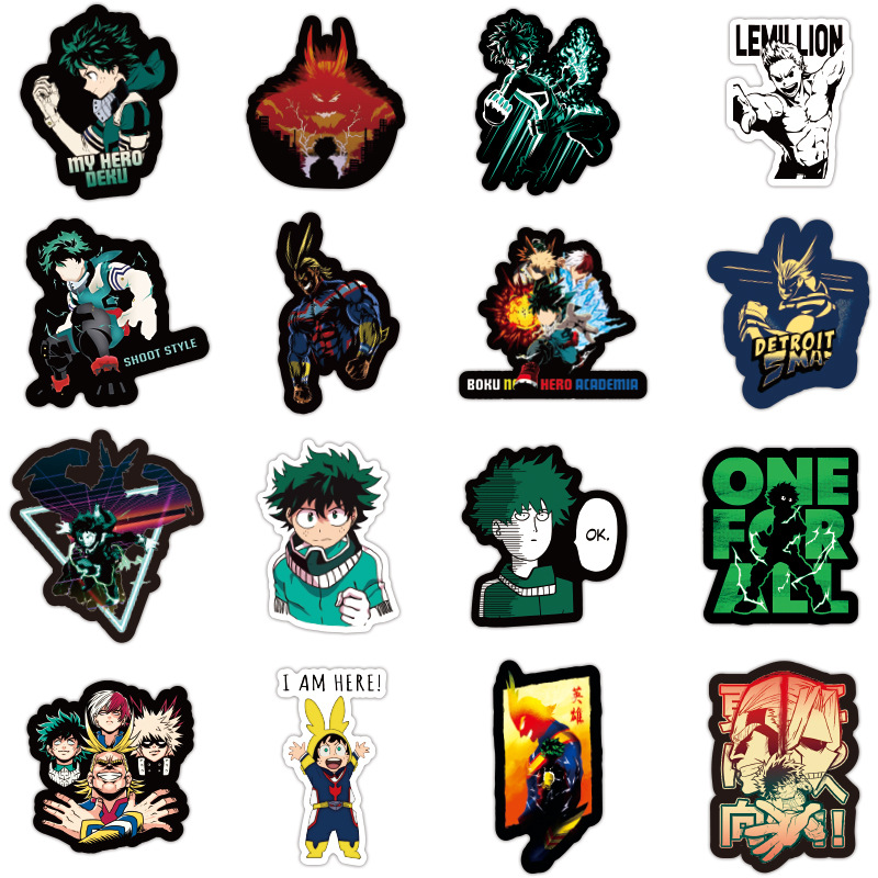 Sticker 100 miếng hình dán My hero Academia SetB