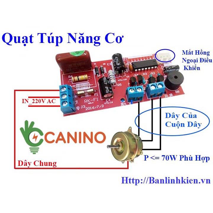 Mạch điều khiển quạt từ xa v1