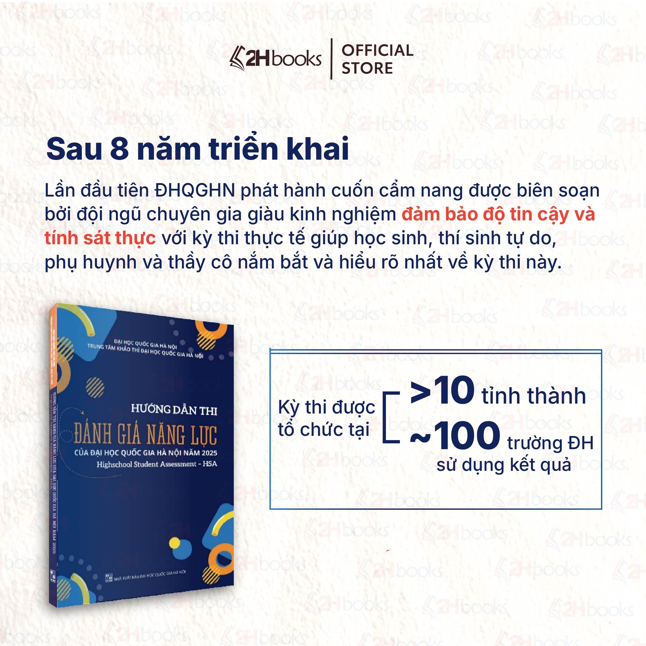 Sách Hướng dẫn thi đánh giá năng lực năm 2025 của Đại học Quốc Gia, sách dgnl, sách ôn HSA 2025