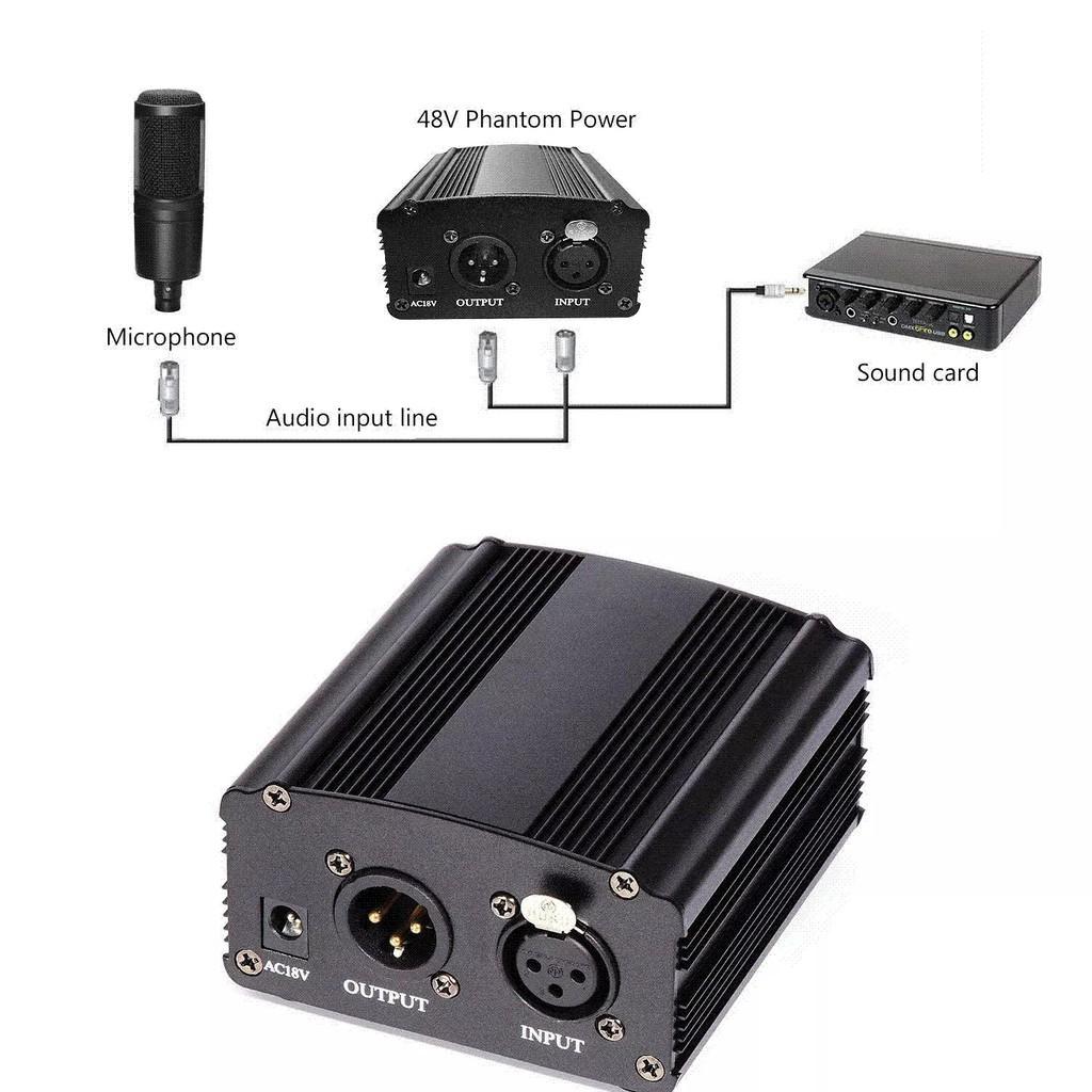 Full Bộ Nguồn 48v Cao Cấp Chuyên Dành Cho Micro Condenser Thu Âm