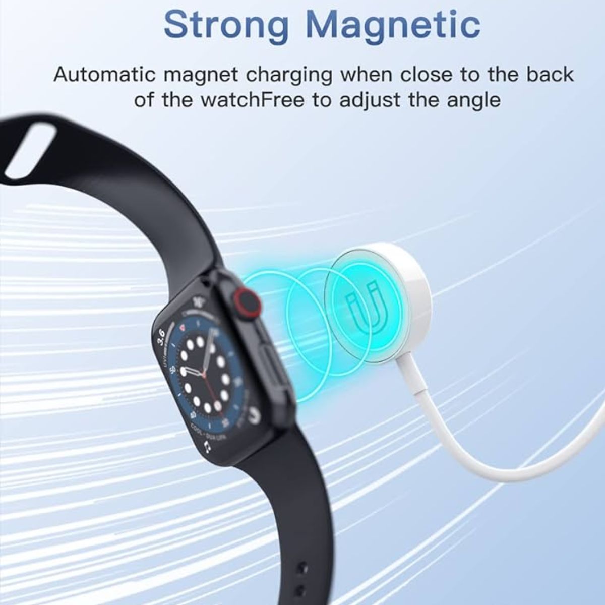 Dây sạc Choetech T400 Ap-ple Watch Type C  công suất 3W dài 1M (Hàng chính hãng)