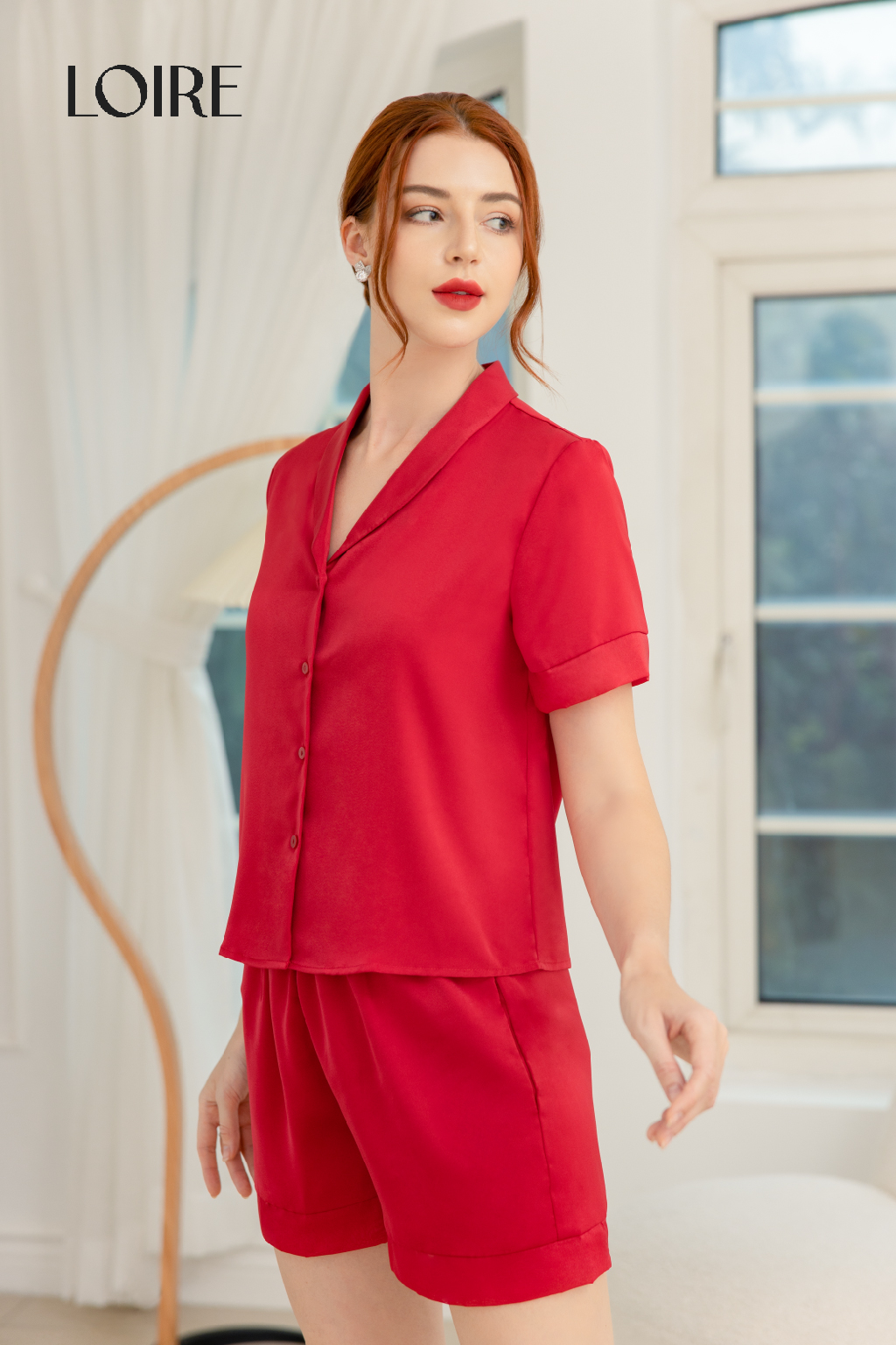 Bộ Đồ Ngủ Pijama Lụa Basic Loirechic LPN14