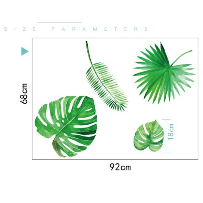 Decal trang trí tường - Lá Cỏ Bắc Âu 04 mới