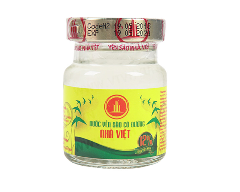 COMBO 7 hộp nước yến sào đường phèn Nhà Việt tặng thêm 6 lon nước yến