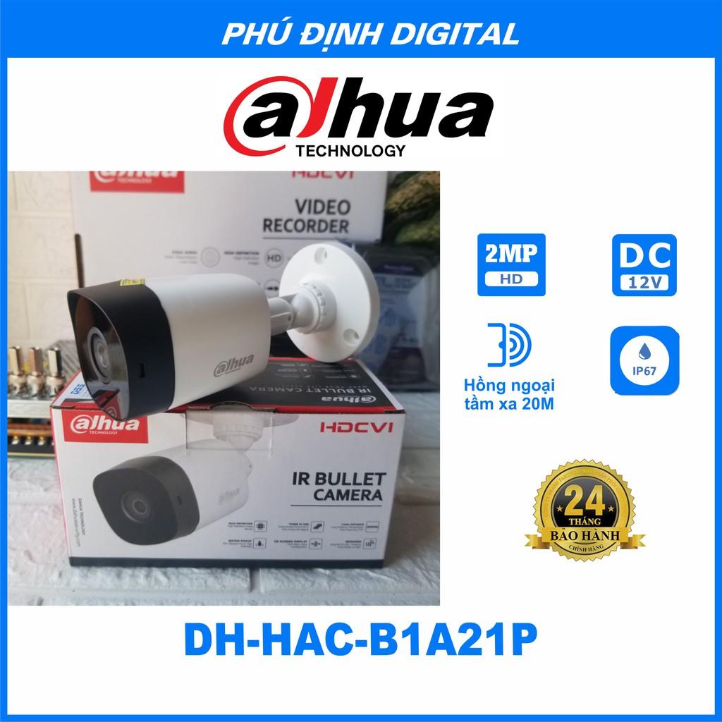 Camera HDCVI 2MP Dahua mã DH-HAC -B1A21P - Hàng Chính Hãng