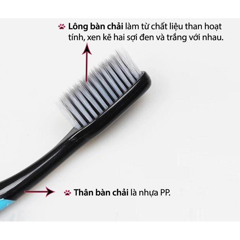 Bàn Chải Đánh Răng Bossi Than Tre Hoạt Tính Hàn Quốc