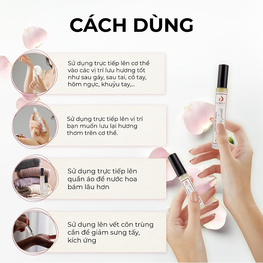 Tinh dầu nước hoa Pháp Jubilé lăn 3ml ALLURE BY JUBILÉ