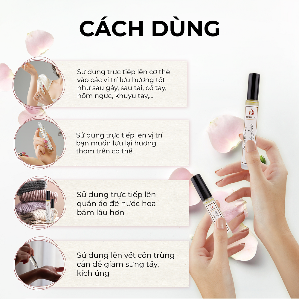 BLEU BY JUBILÉ - Tinh dầu nước hoa Pháp Nam Minisize Dạng lăn 3ml Thơm Lâu, Sang Trọng, Đẳng Cấp