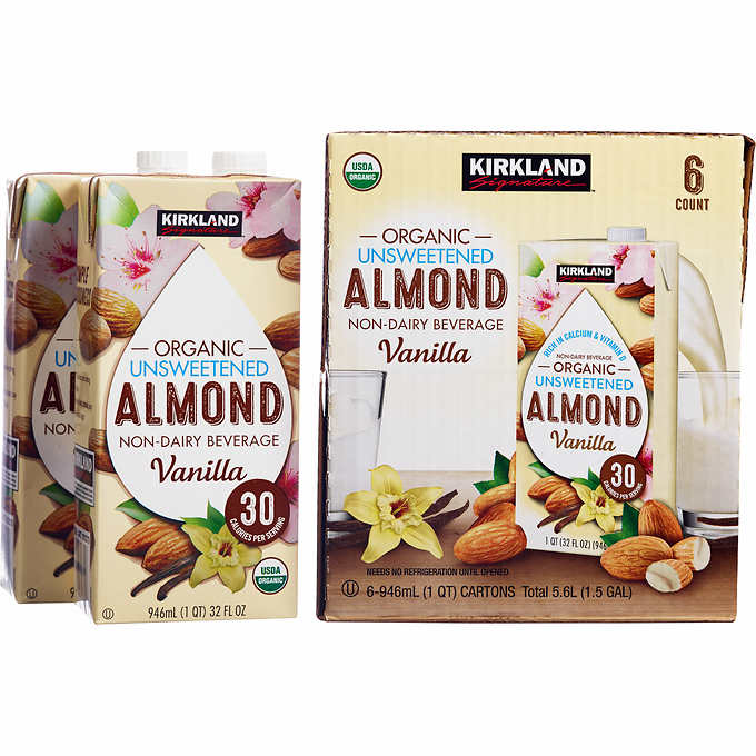 Sữa Hạnh Nhân Kirkland Organic Almond Hương Vani 946 ml