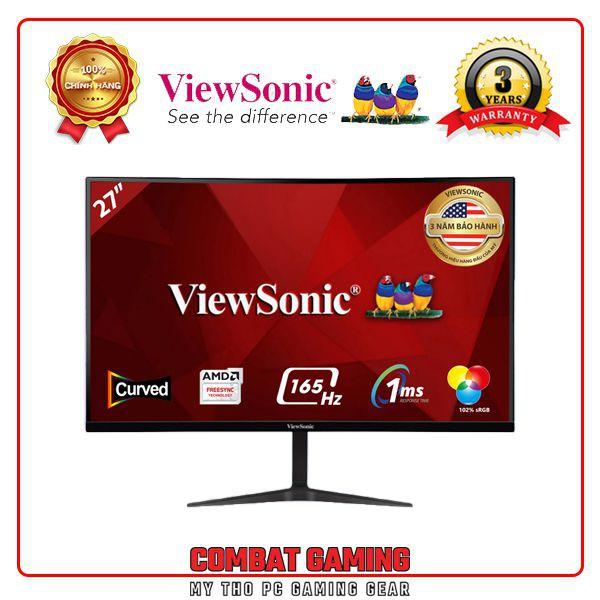 Màn Hình Cong VIEWSONIC VX2718 PC 27&quot;/165Hz/1ms/FreeSync- Hàng Chính Hãng