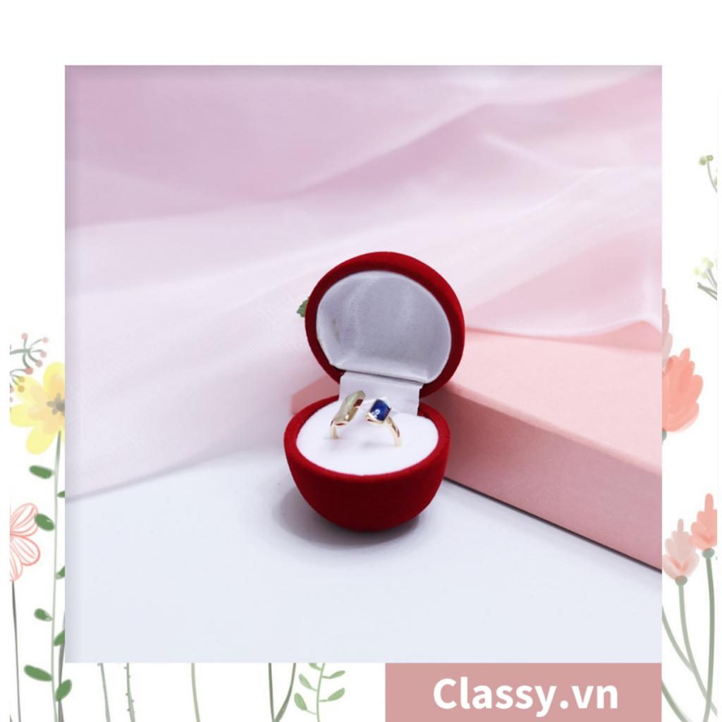 Hộp đựng nhẫn Classy, đựng trang sức hình trái cây độc đáo Q1307