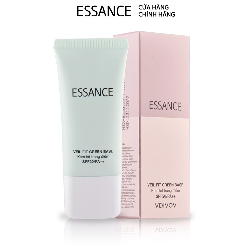 Kem lót hiệu chỉnh sắc da kiểm soát dầu Essance Veil Fit Green Base SPF20 PA++ 30ml