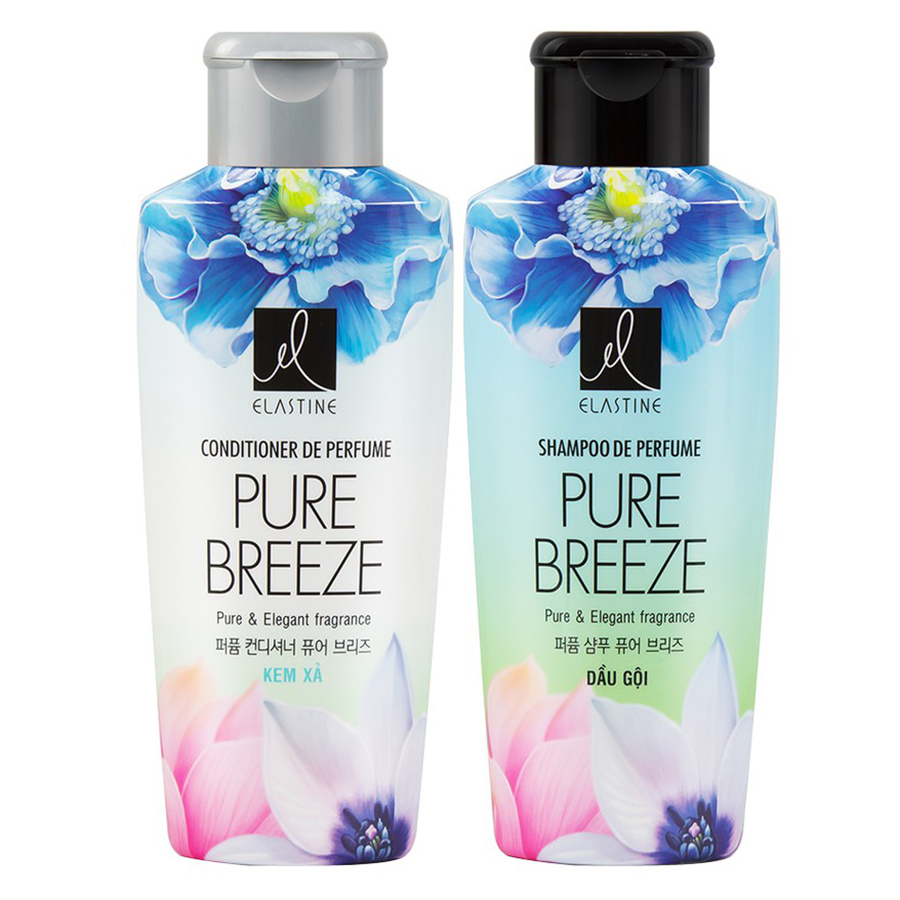 Combo Gội Xả Nước Hoa Elastine De Perfume Pure Breeze (170ml)