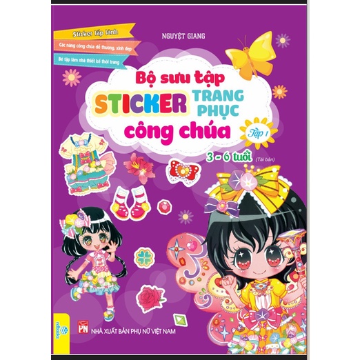 Bộ sưu tập sticker trang phục công chúa  - tập 1