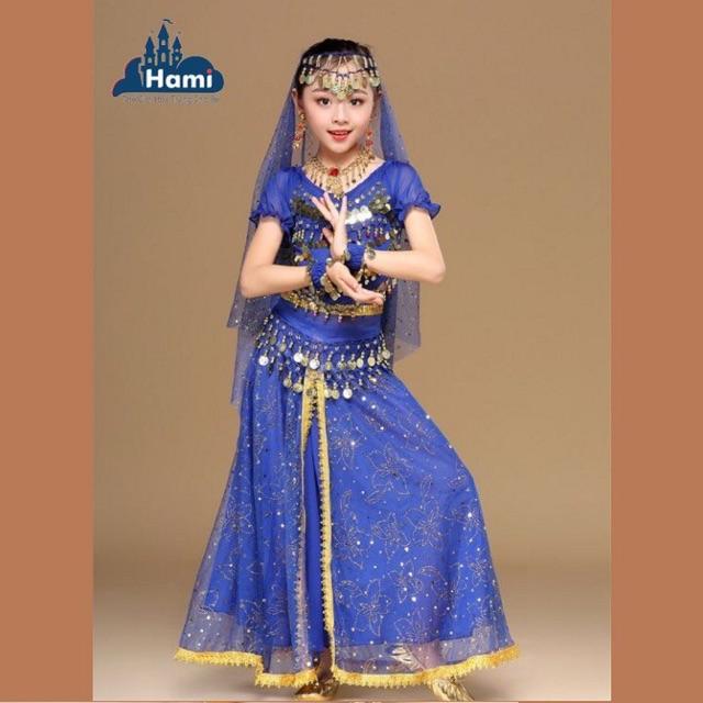 HM0242 Trang Phục Múa Bụng Belly Dance Cao Cấp Cho Bé Gái