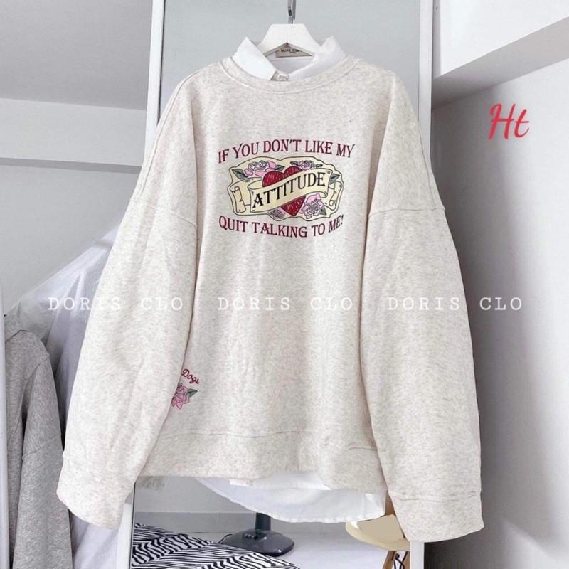 Áo nỉ tròn xám IF YOU H2A977