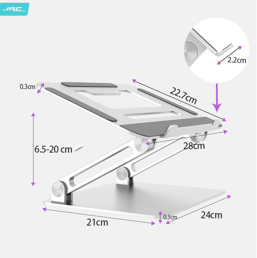 Giá đỡ cho Macbook/Laptop nhôm nguyên khối JRC Z2 Pro- Hàng chính hãng