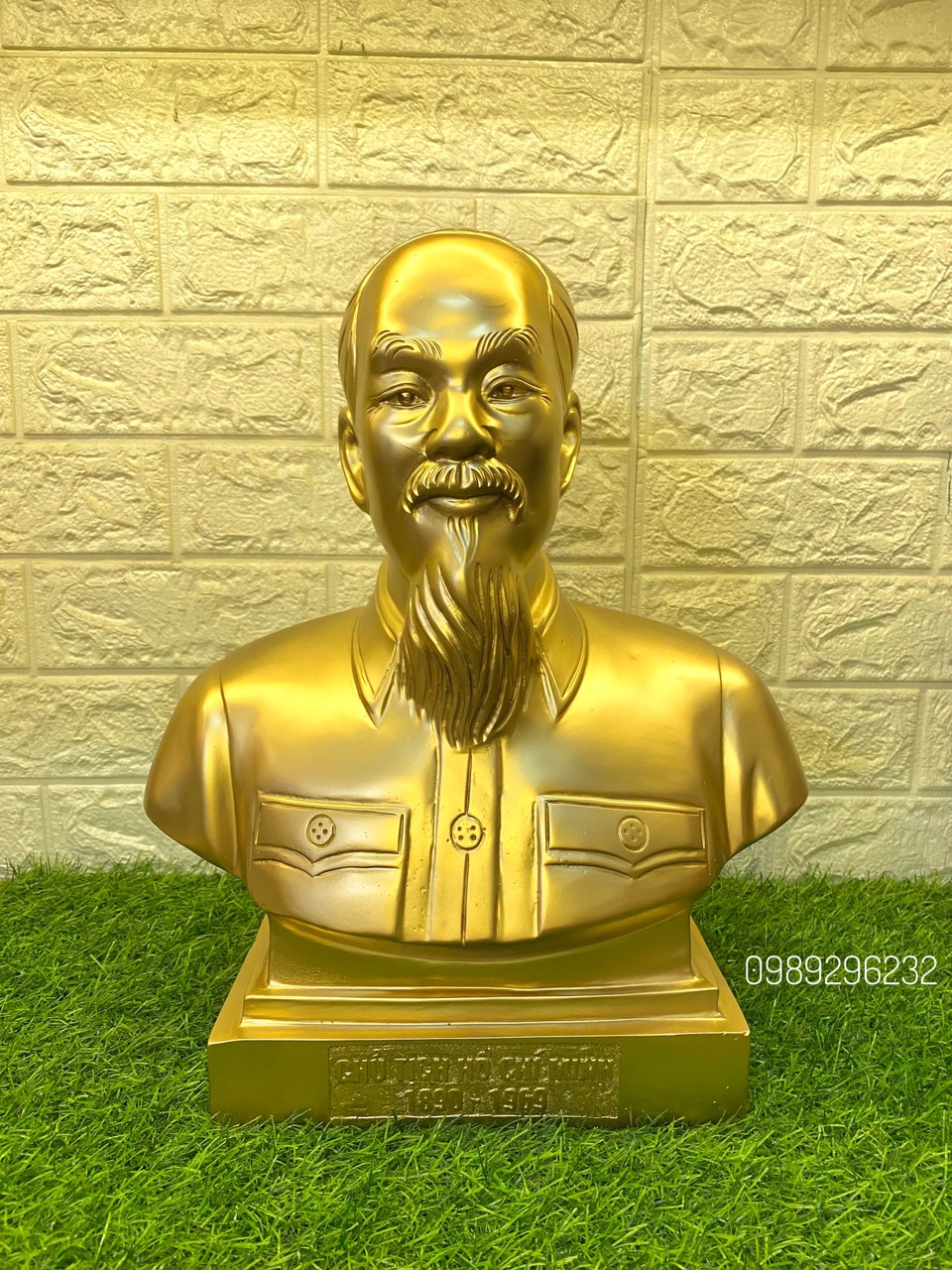 Tượng Bác Hồ bằng đồng đỏ cao 42cm