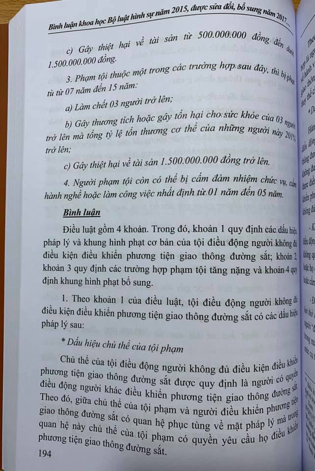 Combo 3 Cuốn: Bình Luận Khoa Học Bộ Luật Hình Sự 2015 Được Sửa Đổi, Bổ Sung Năm 2017 (Phần Chung) + (Phần Các Tội Phạm) - Quyển 1 + (Phần Các Tội Phạm) - Quyển 2