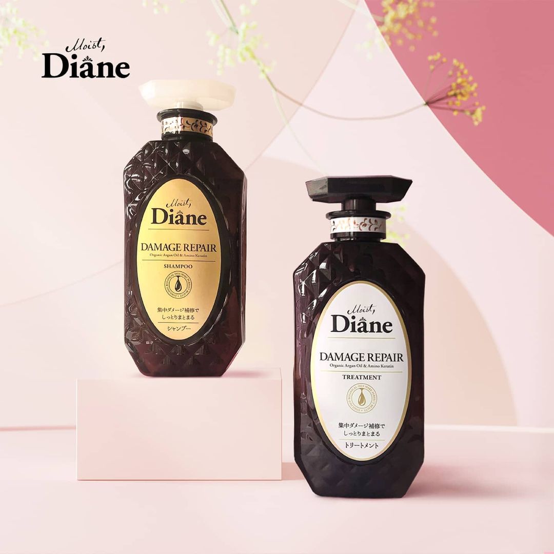 Dầu Gội Xả Tinh Dầu dành cho tóc hư tổn nặng Moist Diane Extra Damage Repair Nhật Bản a881