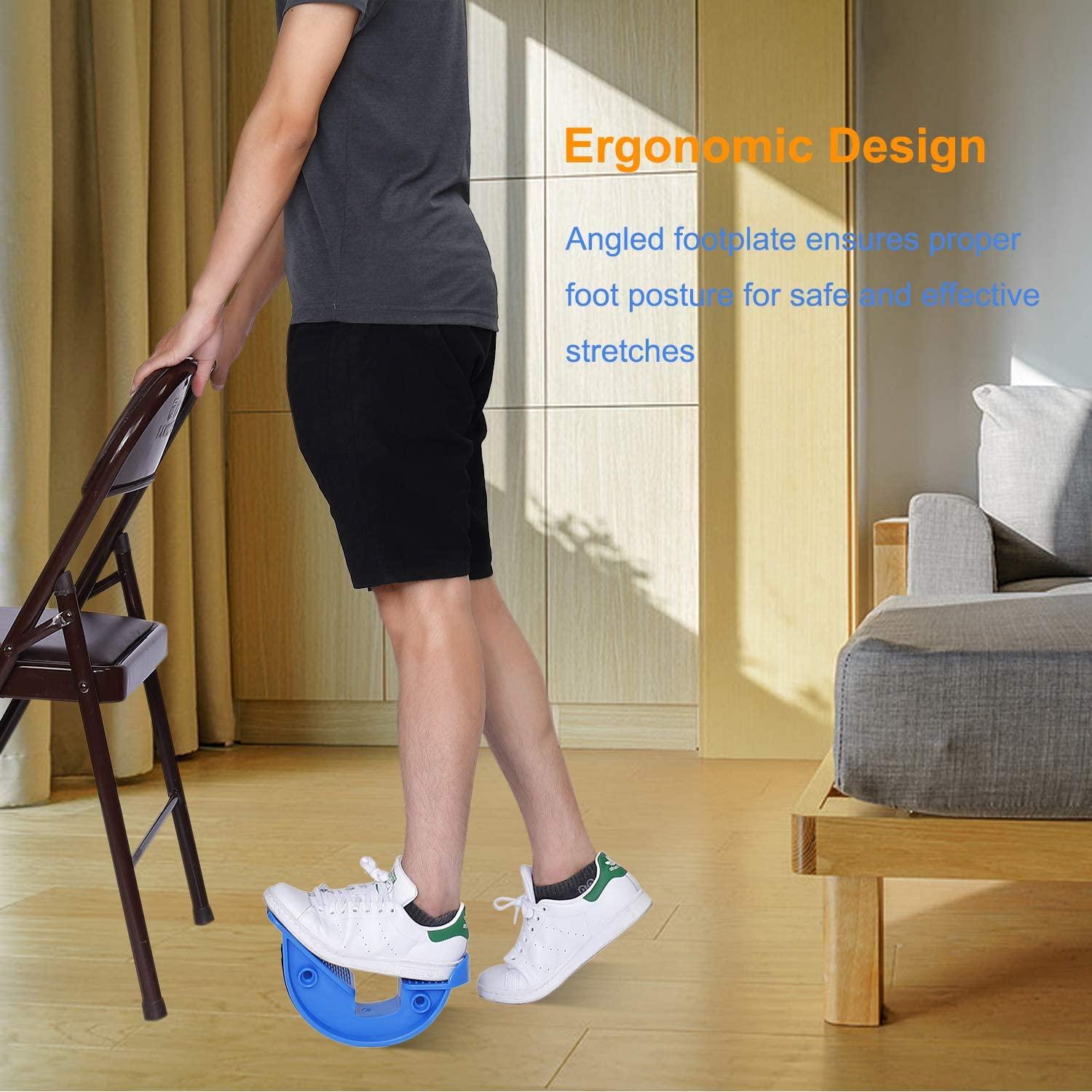 Dụng cụ bập bênh bàn chân, dụng cụ duỗi và bập bênh bắp chân viêm gân Achilles, gót chân, bàn chân, viêm cân gan chân Giảm đau, kéo căng cơ bắp chân căng thẳng và cải thiện tính linh hoạt