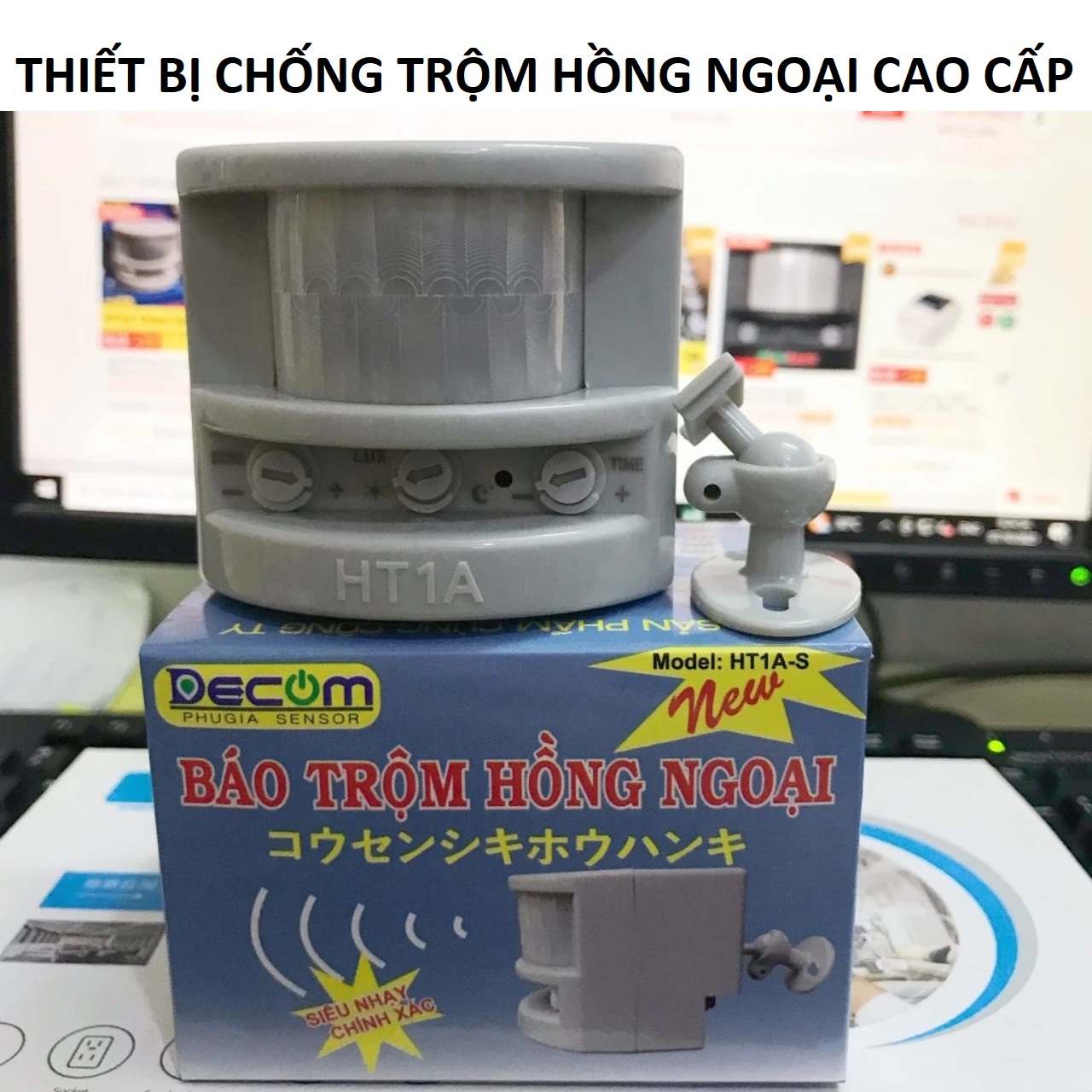 Thiết bị chống trộm báo động hồng ngoại HT, chuông báo khách cao cấp độ nhạy cao loại tốt