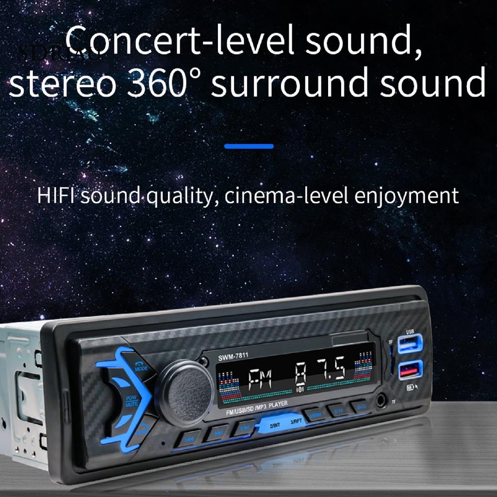 *QCDZ* 7811 Car MP3 Player Dual USB Fast Charging Bluetooth Hands-free Radio Player for Vehicles