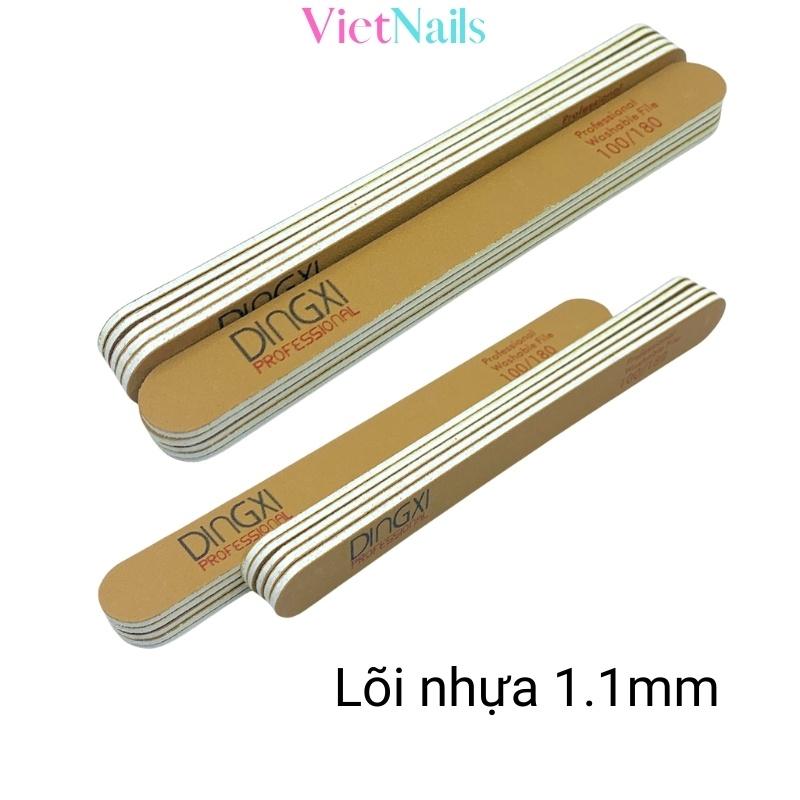 Dũa Móng Tay DINGXI Giấy Nhám Nhập Mỹ Kiểu Vuông Đại Bản Rộng 27mm Và Dũa Nail Loại Mỏng Bản 19mm