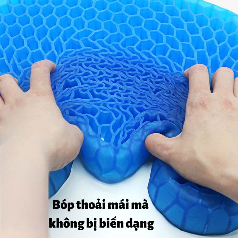 Đệm Ngồi Dạng Gel 3d Hình Tổ Ong Siêu Mát Thoáng Khí