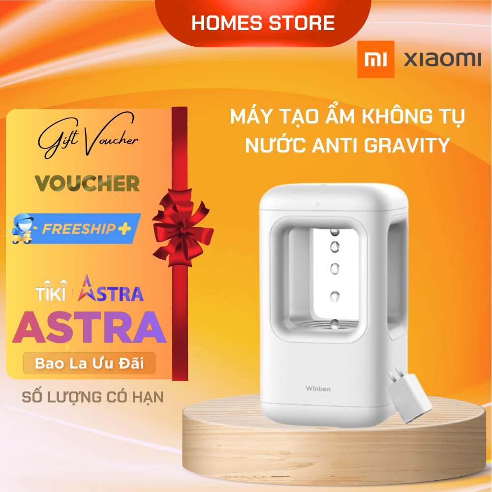 Máy Tạo Ẩm Xiaomi Winben Anti-Gravity Tạo Ẩm Tự Nhiên Không Tạo Sương Tự Động Làm Sạch Dung Tích 0.5 Lít - Hàng Chính Hãng