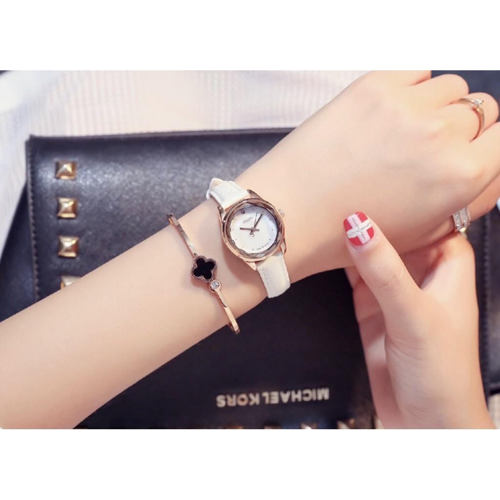 Đồng Hồ Nữ JA-723B Julius Hàn Quốc Dây Da
