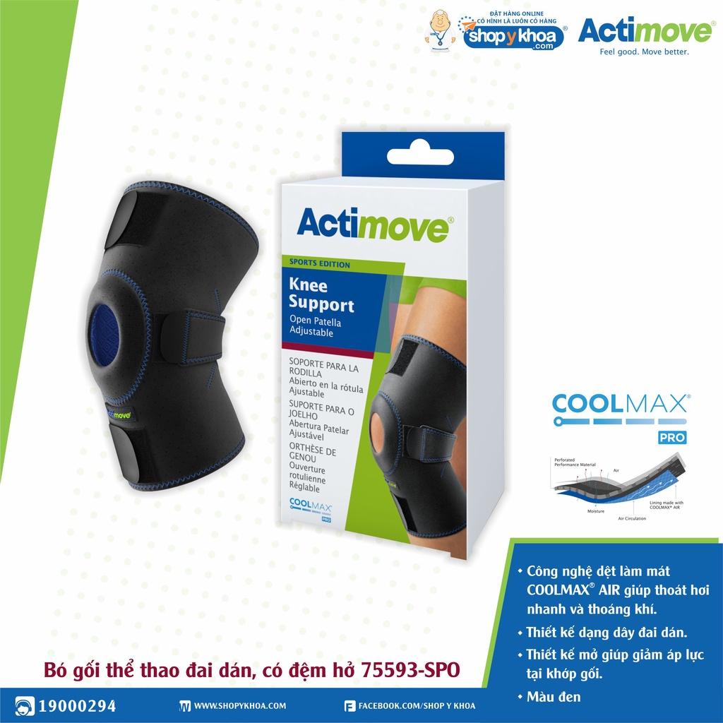 Bó gối thể thao đai dán, có đệm hở 75593-SPO Actimove Knee Support