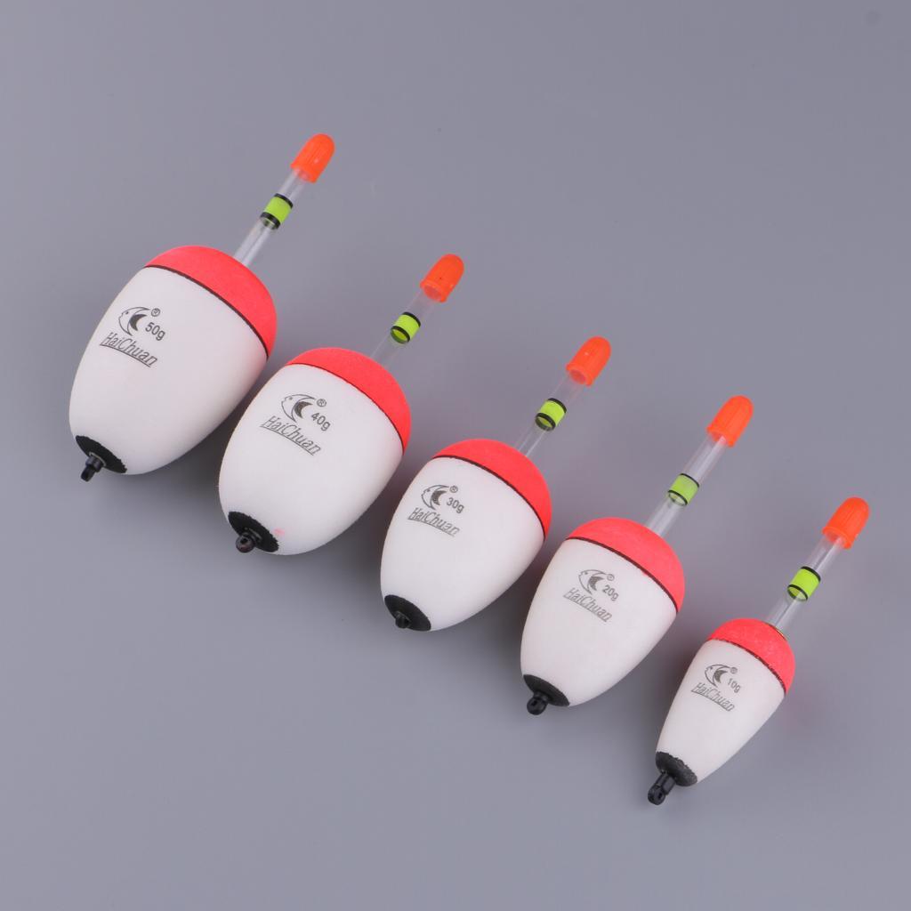 Set of 10pcs Luminous Sea Rock Fishing Bobbers EVA Foam Float Fishing Floats