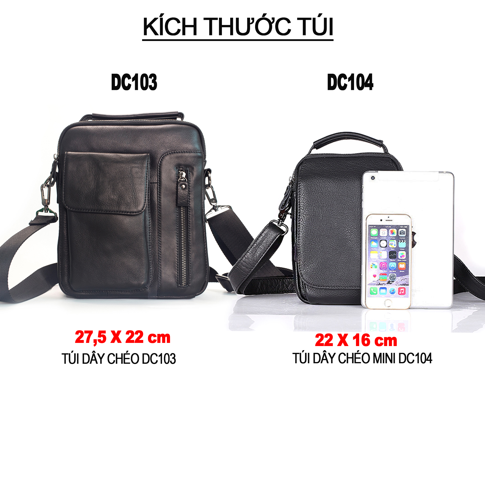 Túi đeo chéo nam da bò Mill cao cấp Bụi Leather DC103 - Nhiều ngăn, tiện lợi - Bảo hành 12 tháng