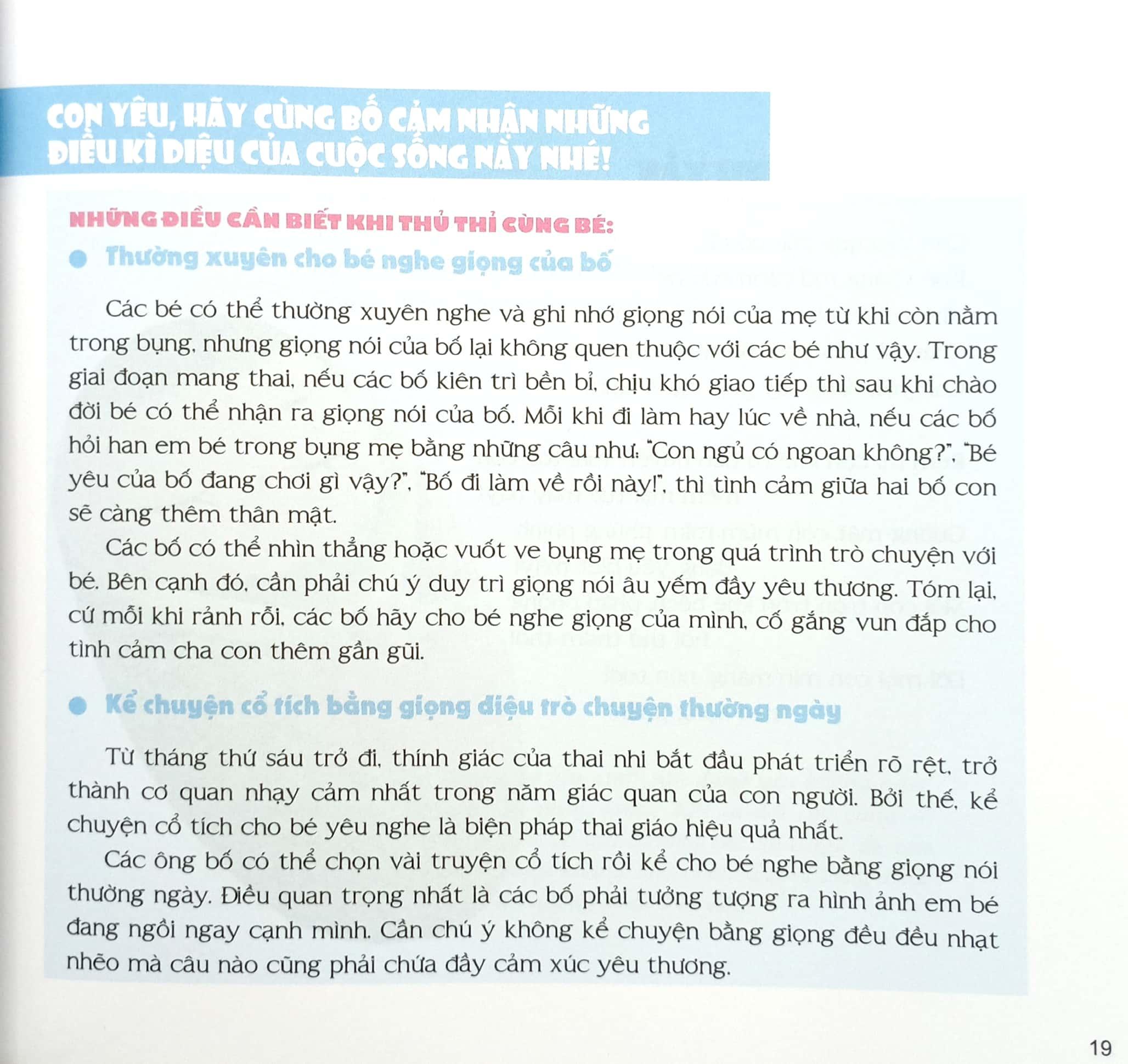 Sách - Cẩm Nang Dành Cho Mẹ Bầu Và Thai Nhi - Bố Kể Con Nghe (Tái Bản 2024)