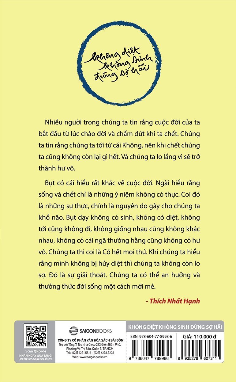 Không Diệt Không Sinh Đừng Sợ Hãi