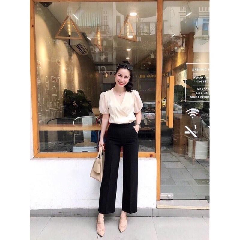 Quần sớ - Quần ống rộng khoá kéo bên hông