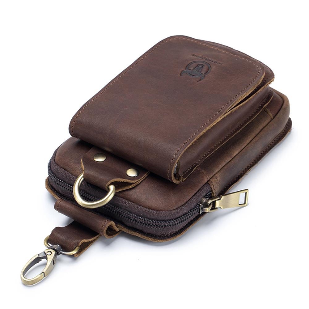 Túi Da Đựng Điện Thoại Móc Thắt Lưng Nằm Dọc Tiện Dụng Bullcaptain