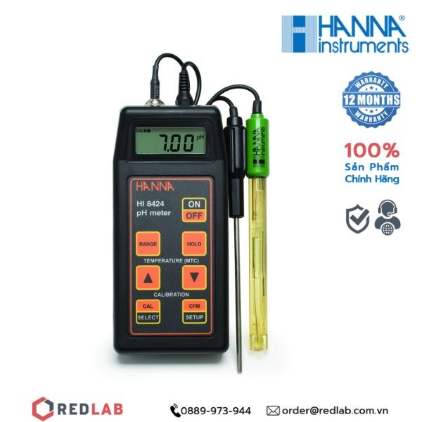 Máy Đo pH/ Đo ORP/ Đo nhiệt độ cầm tay Hanna HI8424