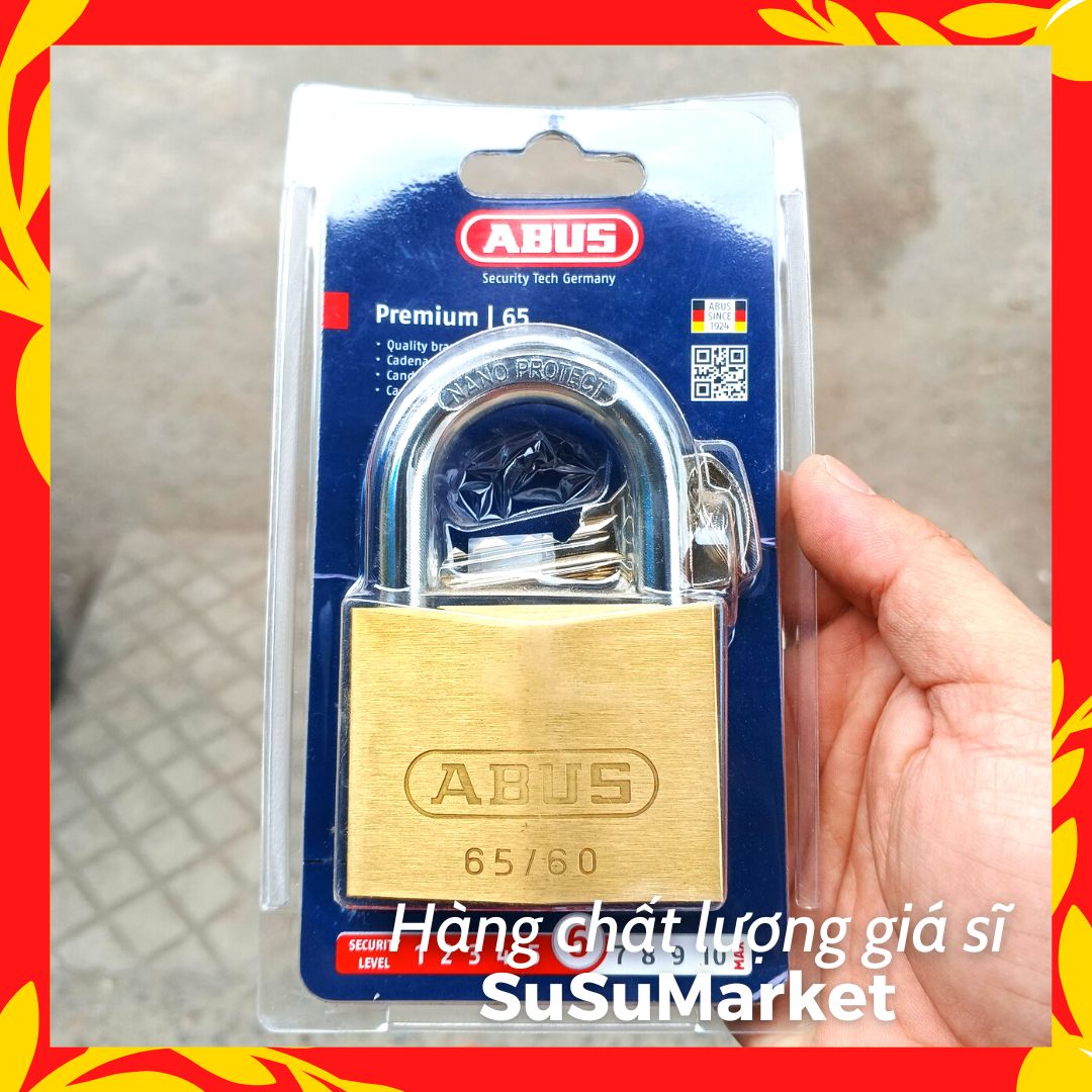 Ổ KHOÁ ABUS PREMIUM 65 ĐỒNG THAU