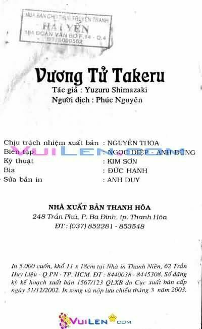 vương tử takeru chapter 4 168
