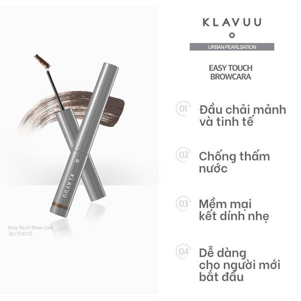 Mascara Lông Mày KLAVUU Urban Pearlsation Easy Touch Browcara