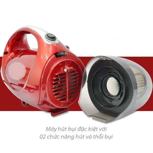 Máy hút bụi cầm tay 2 chiều Mini Vacuum Cleaner JK-8 màu đỏ - Hàng Chất Lượng